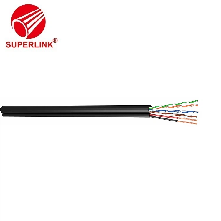 Сіамський UTP CAT5E з кабелем живлення Lan для моніторингу